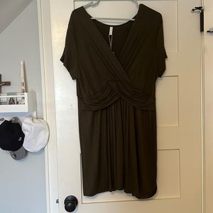 NWT Pink Blush Drape Front Maternity/Nursing Top - 2XL